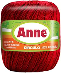 Linha Anne 65m 19g Lisas 3402 VERMELHO CÍRCULO