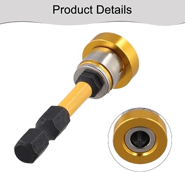 Positioning Drywall Screwdriver Bits for Plasterboard and Gypsum Board, 50mm Cross Head Locator with Anti-Rust Coating for Electric Drills(1pc)