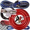 Gravity GR-2000.2 2 Channels 4000 Watts Peak Power 2 Ohms Car Audio Stereo Amplifier Bridgeable & TRI-Mode Operation and Completed 4 Gauge Amplifier Installation Kit