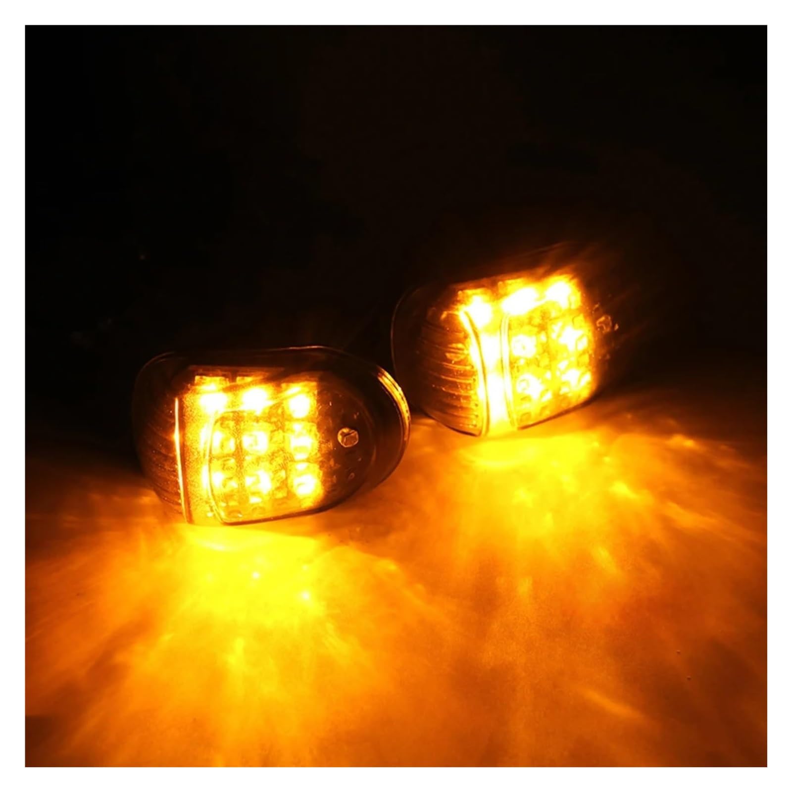 12 V Motocicleta Intermitente Lámpara Montaje Empotrado Ámbar Luz intermitentes moto indicadores