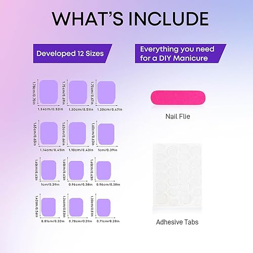 Miniatura 48 de 24 uñas postizas cuadradas medianas con punta francesa a presión, pegamento brillante en las uñas, uñas postizas de cobertura completa con diamantes