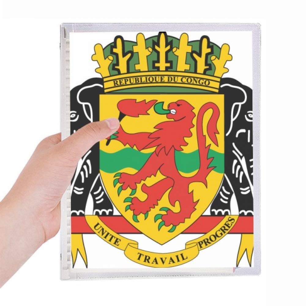 Journal du Congo rechargeable avec spirale et couverture rigide A5