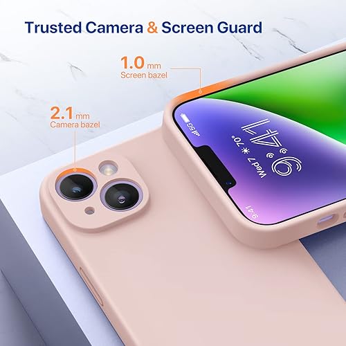 Miniatura 1362 de Miracase - Funda diseñada para iPhone 11 con protector de pantalla, funda de goma de silicona líquida, protección total contra caídas y a prueba