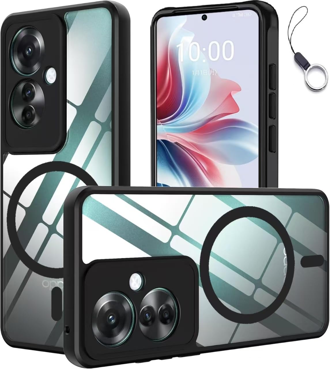 Amazon.co.jp: OPPO Reno11 A ケース透明 MagSafe対応 マグネット搭載
