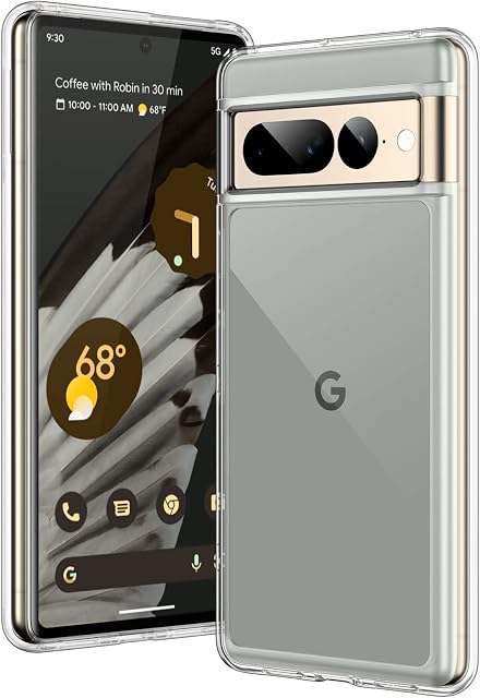 JETech Case for Google Pixel 7 Pro, Shockproof Phone Bumper Cover, Anti-Scratch Clear Back (HD Clear)