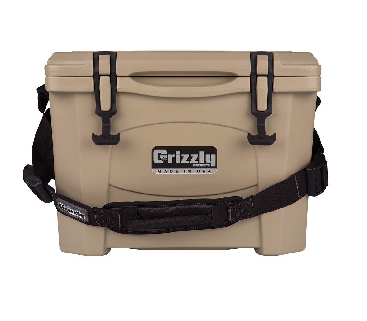 Grizzly 15 Cooler | 15 qt Ice Chest Durable Rotomolded Insulated | Made in USA | Warranty for Life | For Beach Boat Camping Fishing Hunting | G15