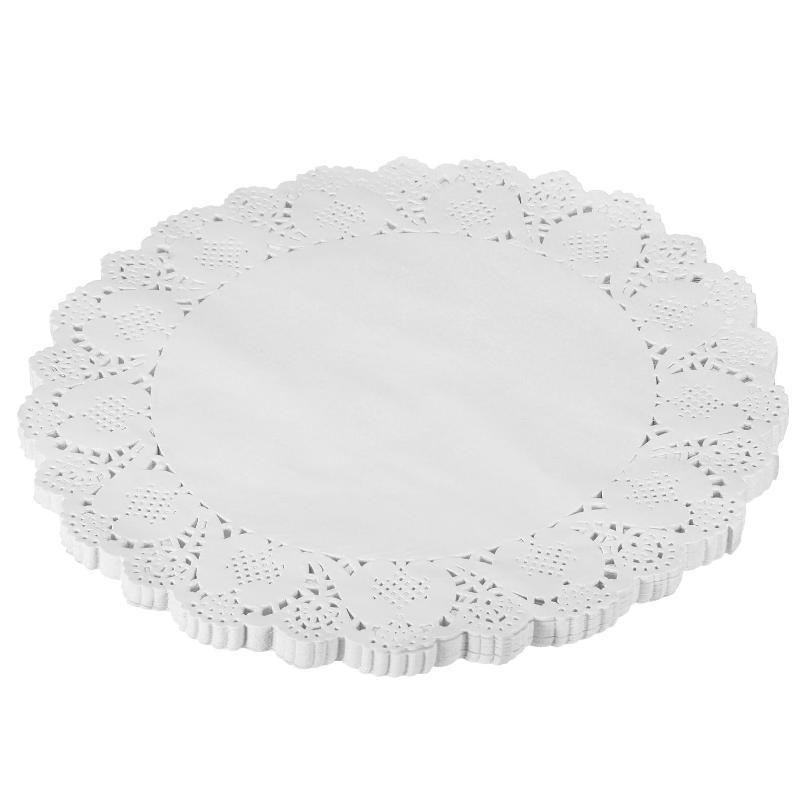 Napperon papier dentelle 30,5 cm absorbant et protecteur pour présentoir à gâteau et vaisselle