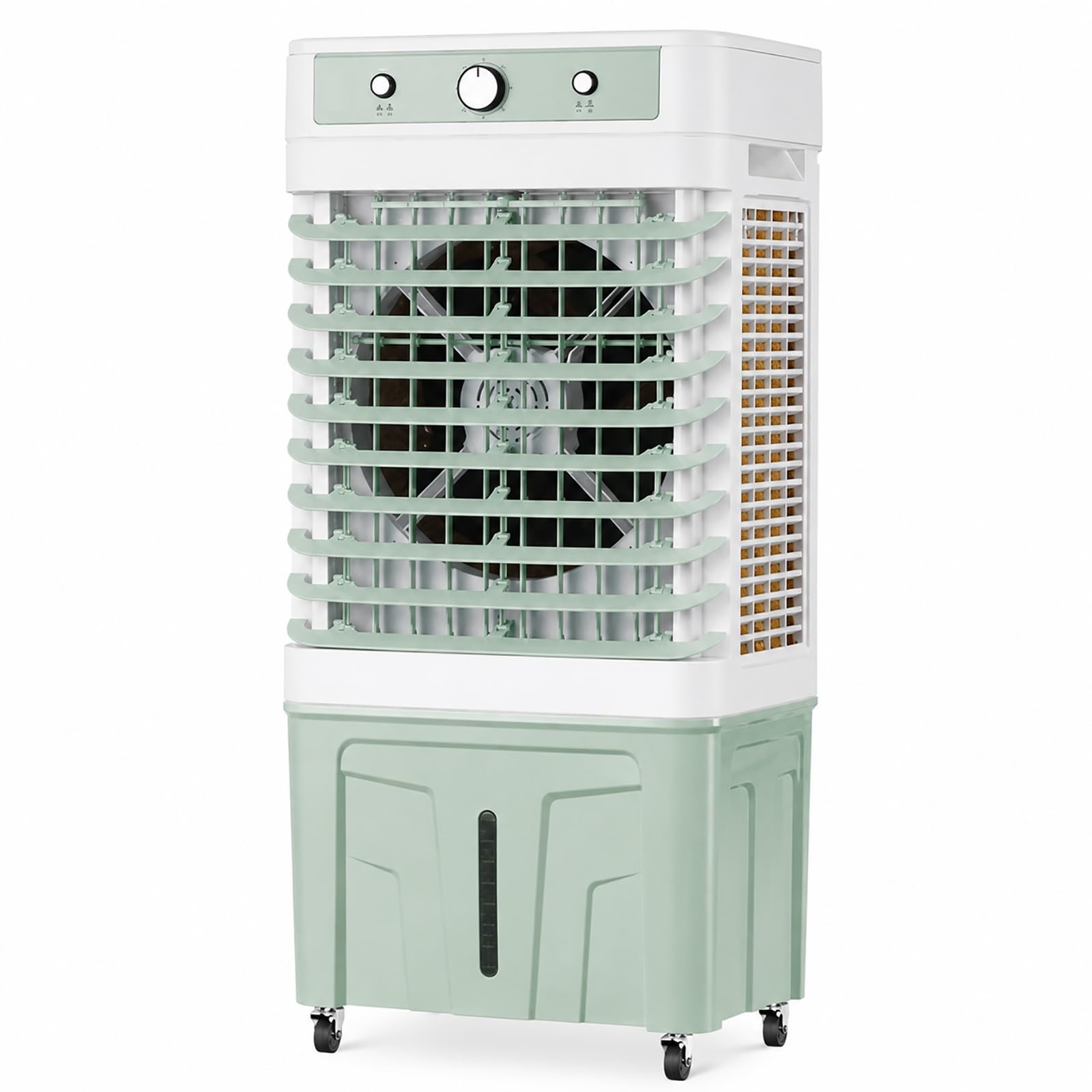 3600 CFM Portable Evaporative Air Cooler, 12 Gal Swamp Cooler with 8 Ice Packs for Garage, Workshop