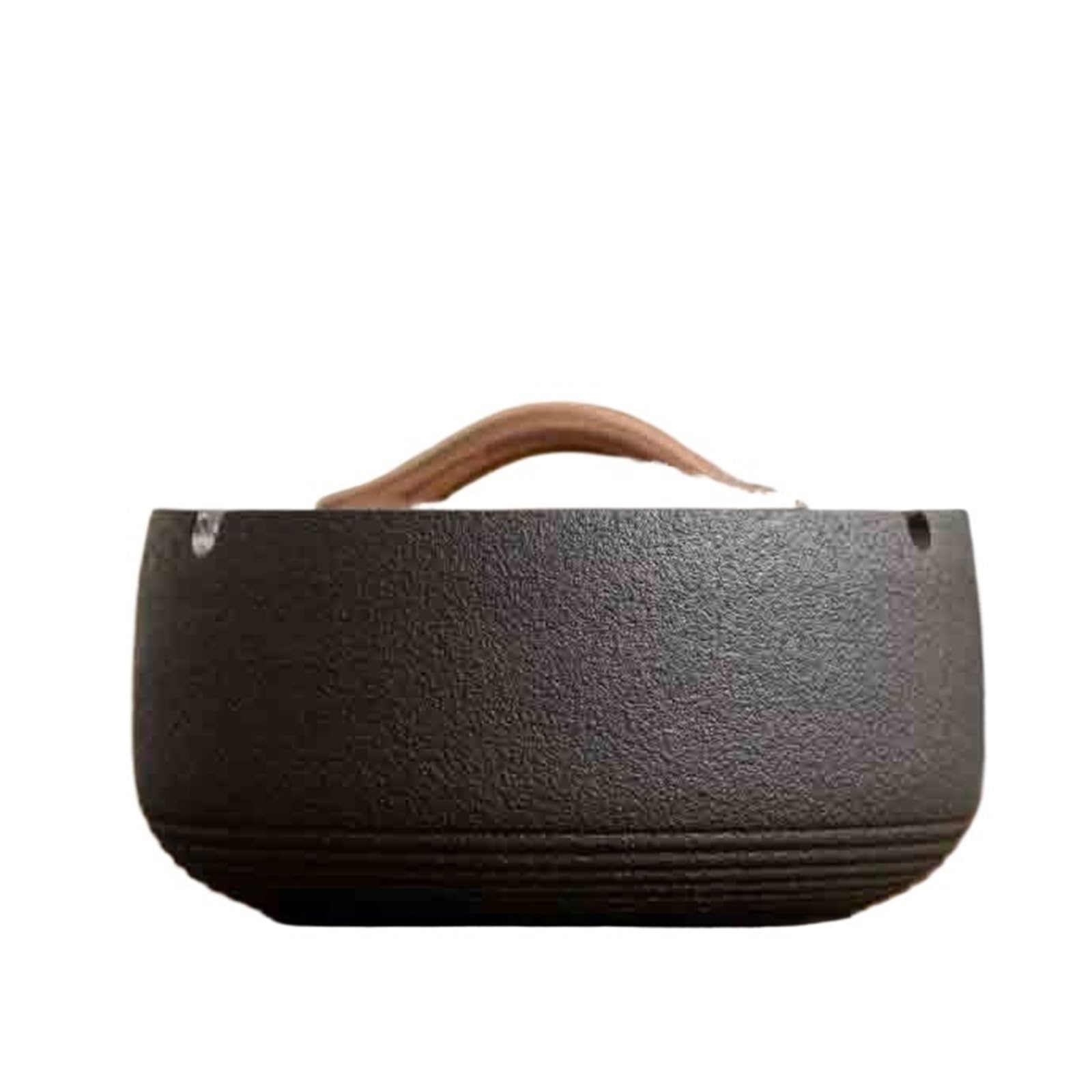 Cigarettes Ashtrays Ceramic Ashtray with Lid Lightweight Office Decor(Black)