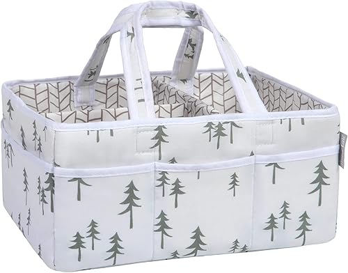 Miniatura 2 de Trend Lab Mountain Baby - Organizador de almacenamiento para cambio de pañales y organizador para artículos esenciales para recién nacidos 12 x 6 x