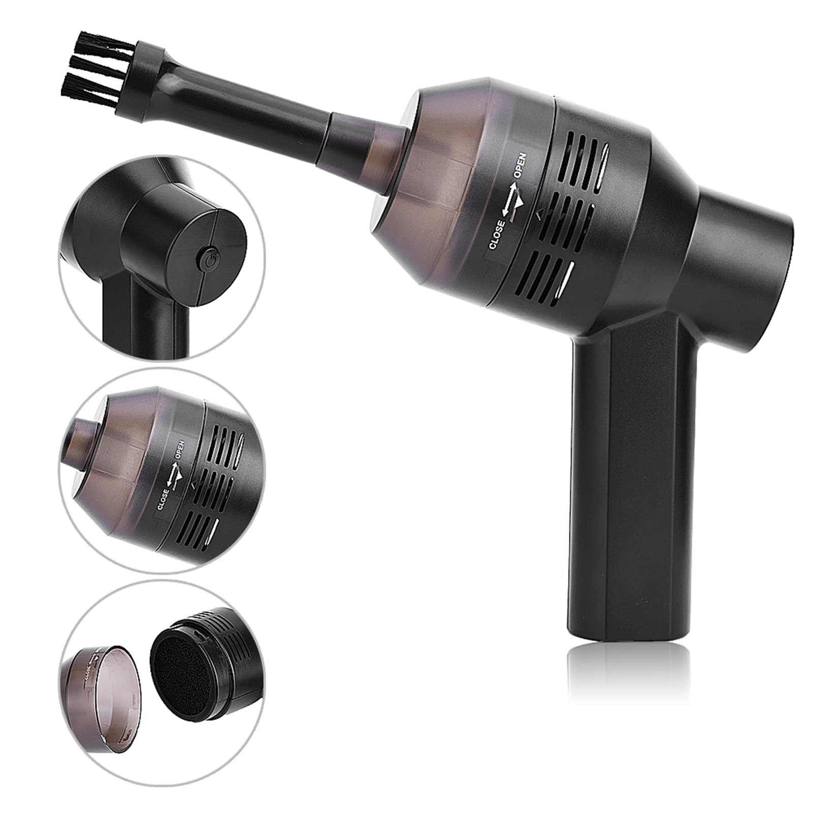 Mini Aspirador portátil de Teclado Recargable de Mano para Ordenador portátil y PC de Escritorio