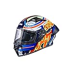 SMK Helmets Stellar Sports Graffiti Full FACE Helmet with PINLOCK Fited (580MM)-L | Black