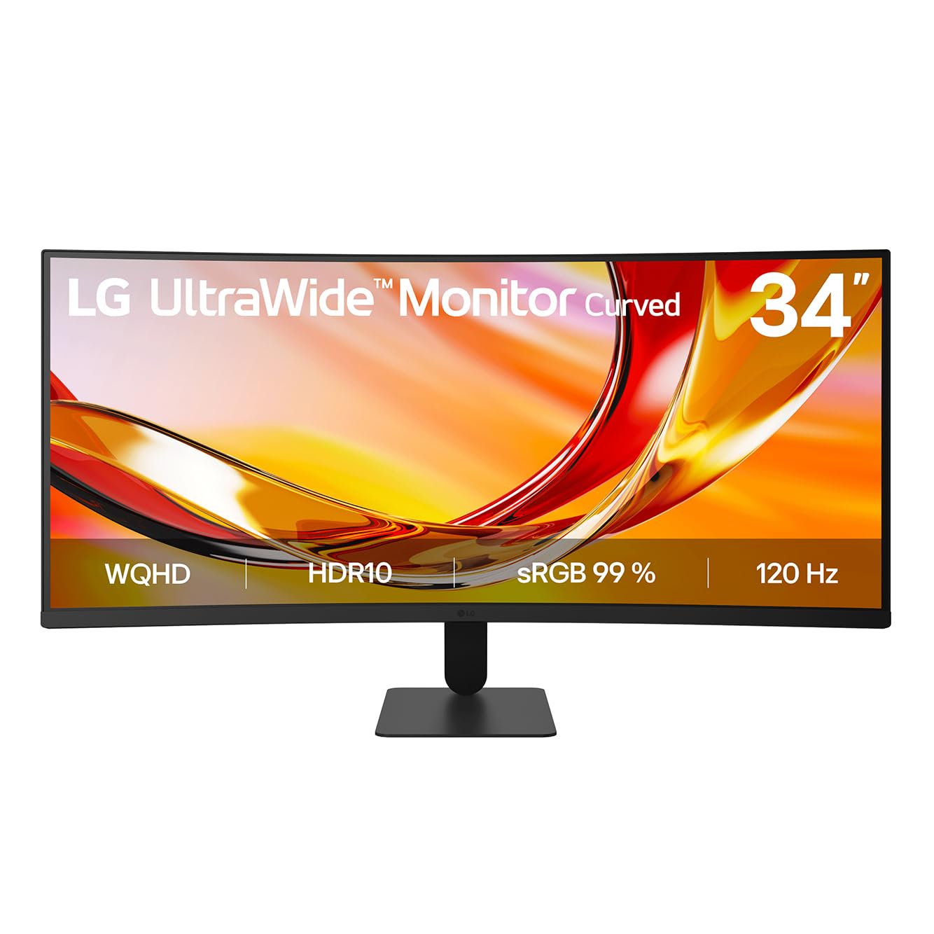 LG UltraWide™ 34U601B-B 34 Zoll 21:9 Curved UWQHD VA Monitor, 120Hz, HDR10, AMD FreeSync Premium, 99% sRGB, 1x HDMI 2.0, 1x DisplayPort 1.4, Schwarz
