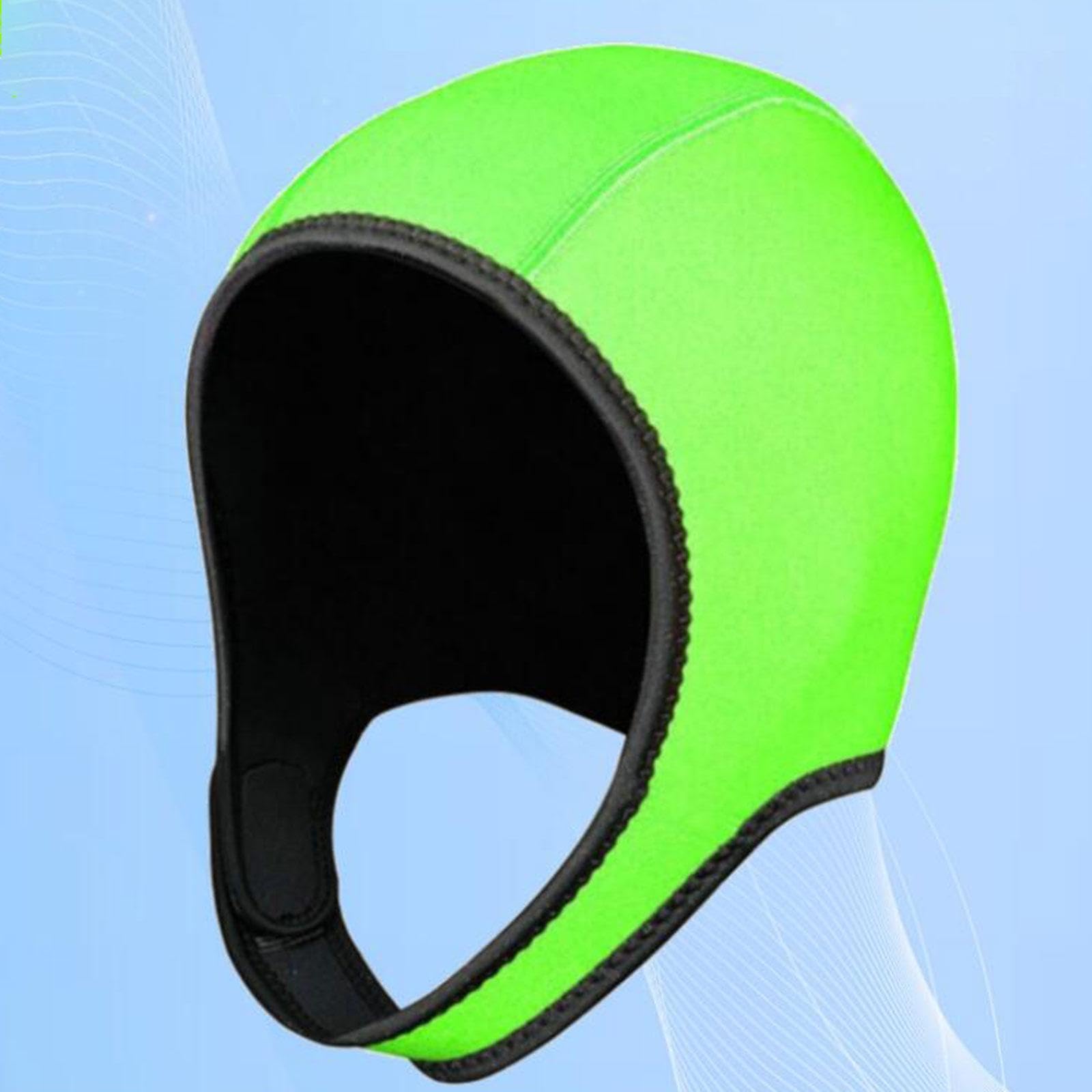 Taucherhaube Neopren Kapuze Zum Schwimmen Und Tauchen mit Kinnriemen Komfortabler für Erwachsene Und Kinder Schnell Trocknende Bedeckung für W