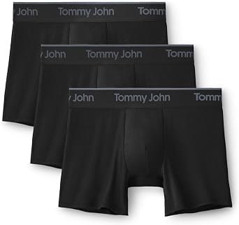 Tommy John Mens Second Skin 4" Trunks 3 Pack