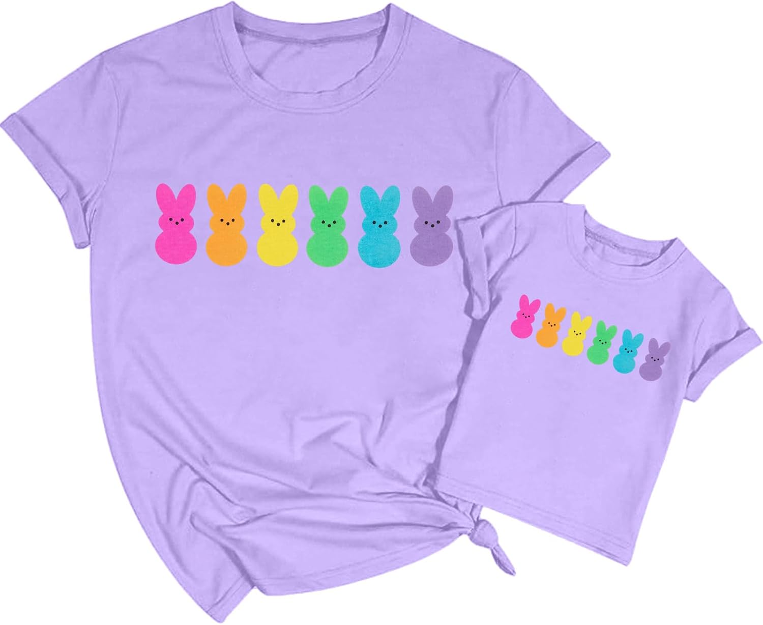LOTUCY Mom Son Matching Outfits Mama and Mama's Litter Man Print Shirts image 5