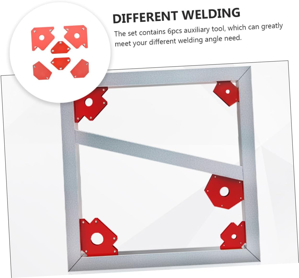 Gadpiparty 6pcs Magnetic Welding Holder Angle Fixator for Precision Welding High Auxiliary Tool Convenient and Magnets