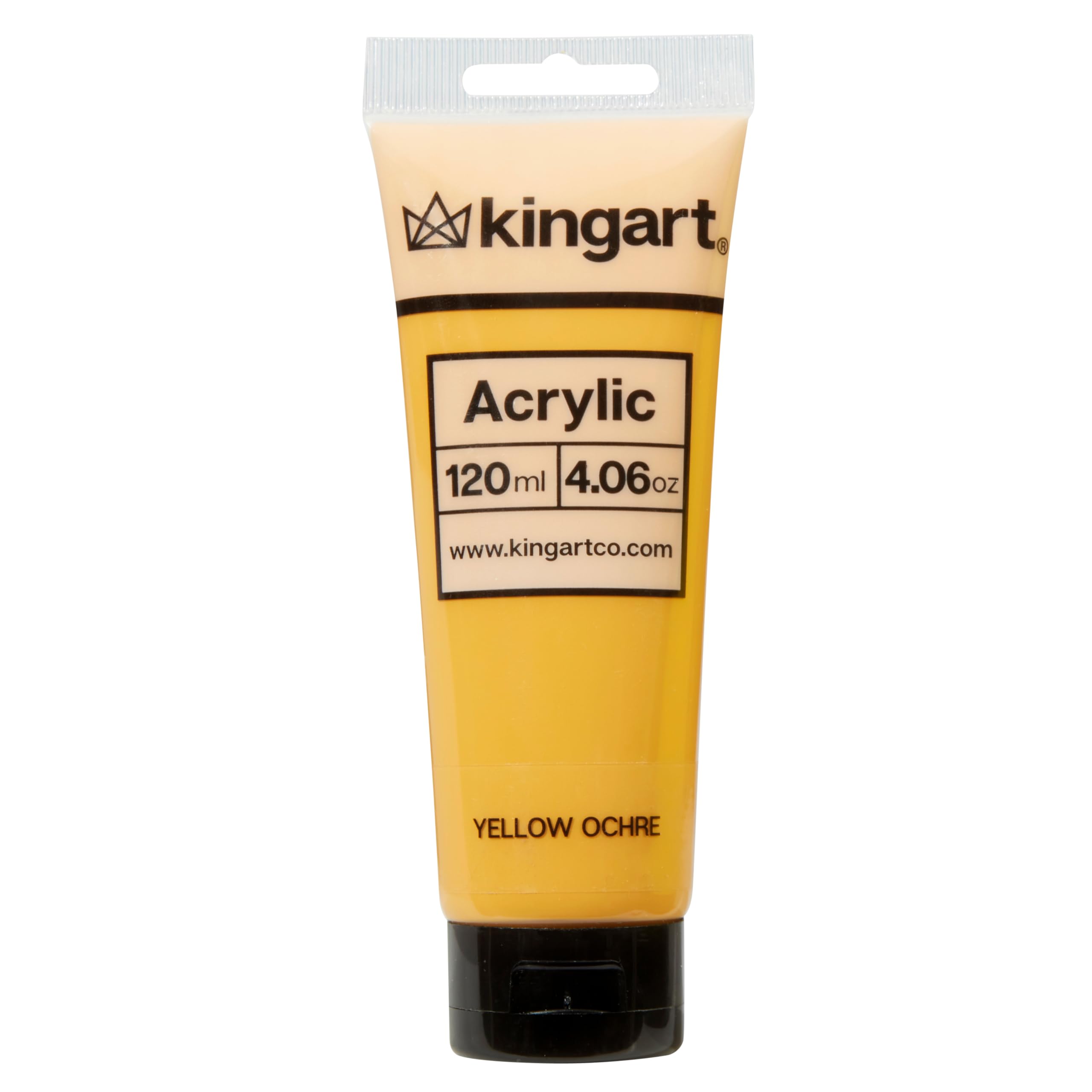 KINGART503-102 PRO Artist Quality YELLOW OCHRE Acrylic Paint, 120ml (4.06oz) Single Tube, Highly Pigmented, Yellow Ochre