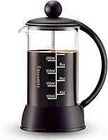 Vista 1 de Easyworkz Eclipse French Press Cafetera de 12 onzas con vidrio de borosilicato