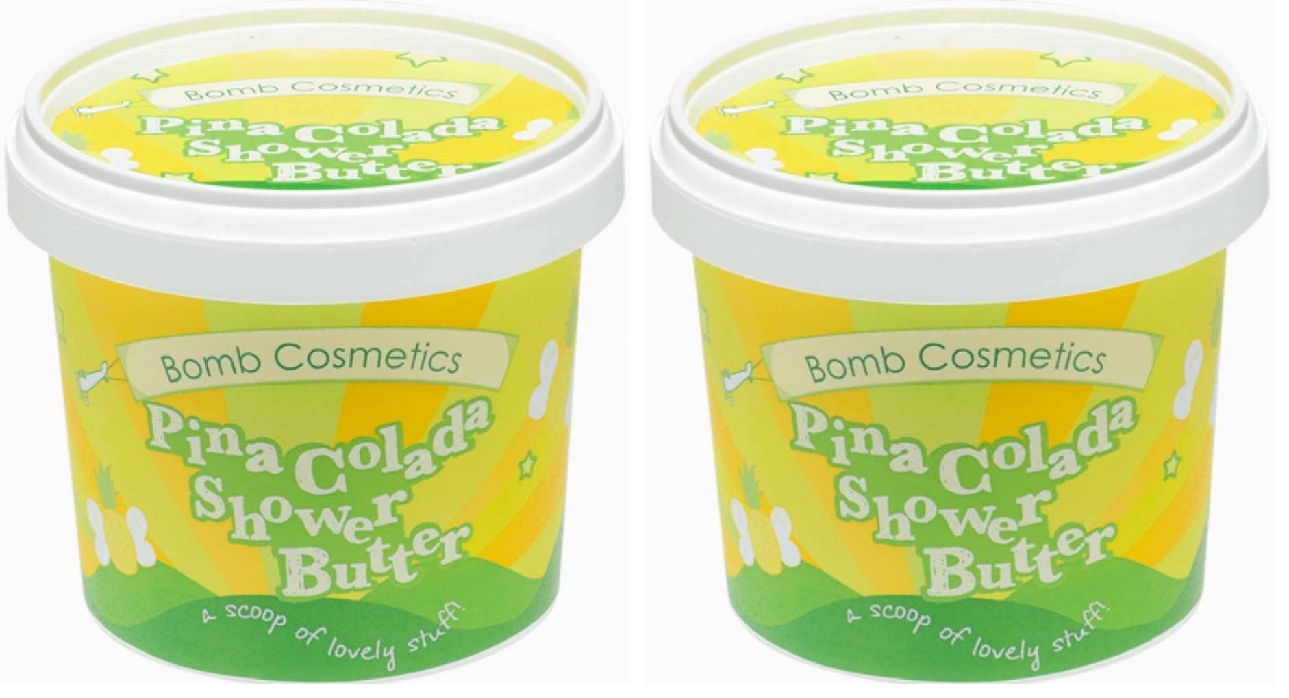 Bomb Cosmetics Pina Colada Temizleyici Duş Kremi (320 g) (2 paketi)