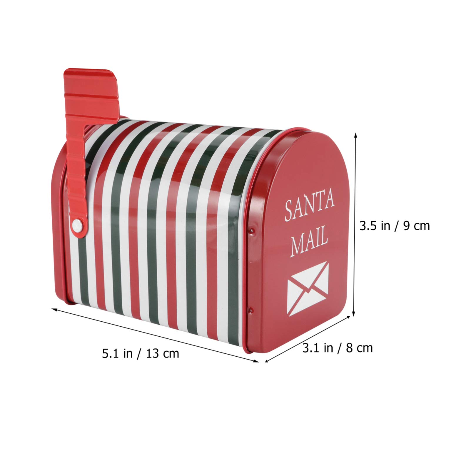 DOITOOL Cassetta Lettere Babbo Natale ： Cassetta Postale Natalizia Mailbox Scatola Regalo in Bianca 6 14x4 4x3 7 Pollici Contenitore Multiuso per Casa Ufficio Decorazione E Conservazione