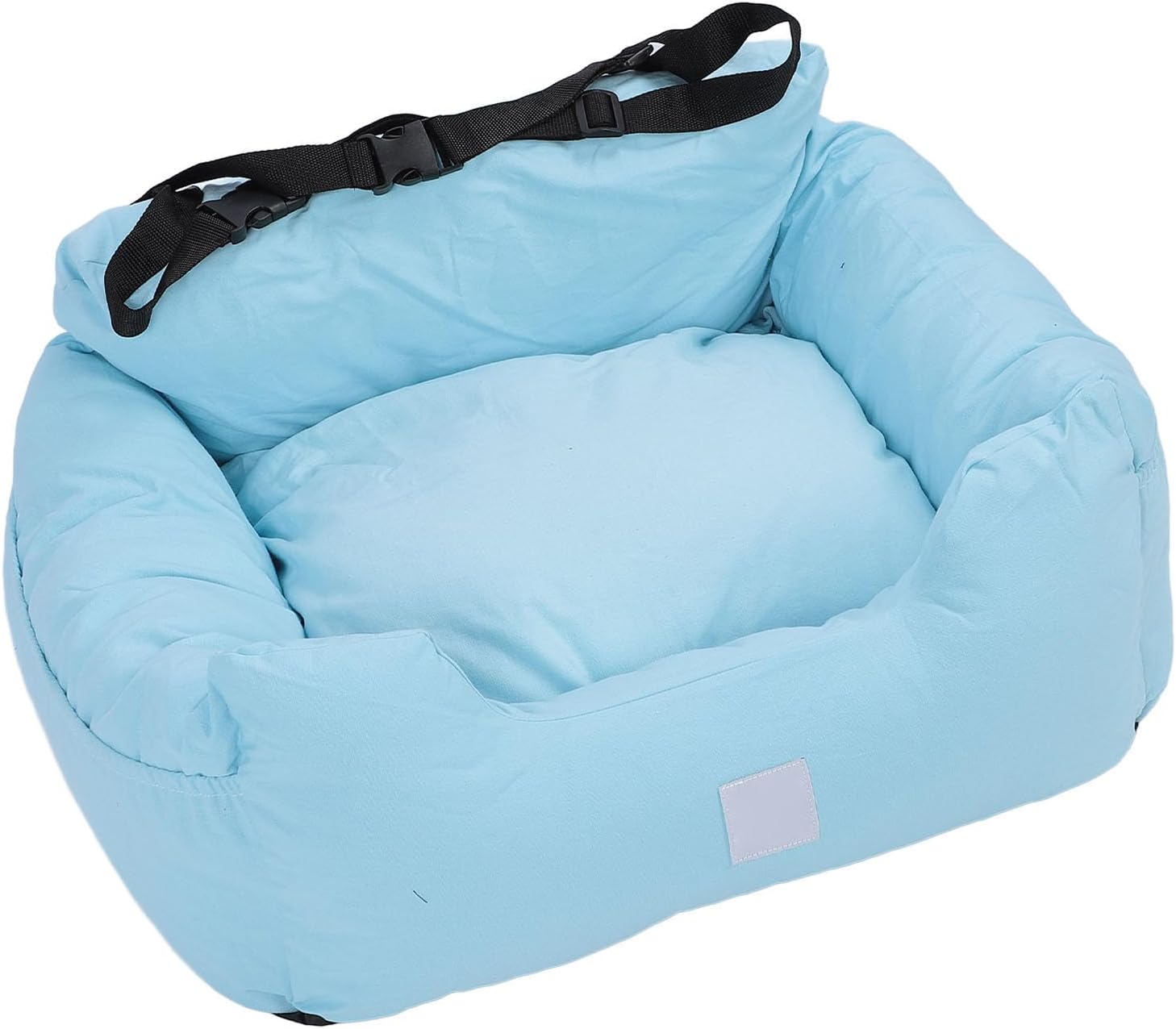 Luqeeg Dog Car Seats for Small Dogs, Pet Booster Car Seats, Washable Breathable Portable Pet Travel Carrier Front Seat Dog Car Seat Bed with Secure Straps for Small Medium Cats