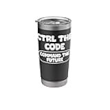 Control The Code Command The Future Programmer Engineer Stainless Steel Insulated Tumbler