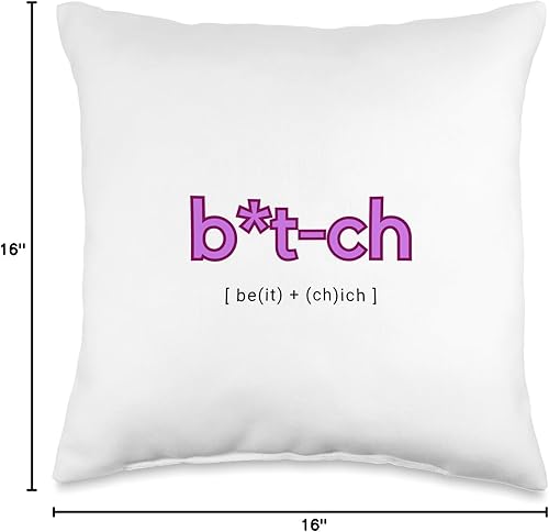 Miniatura 4 de RichBlissBabex Almohada con temática de perra, 16 x 16, multicolor