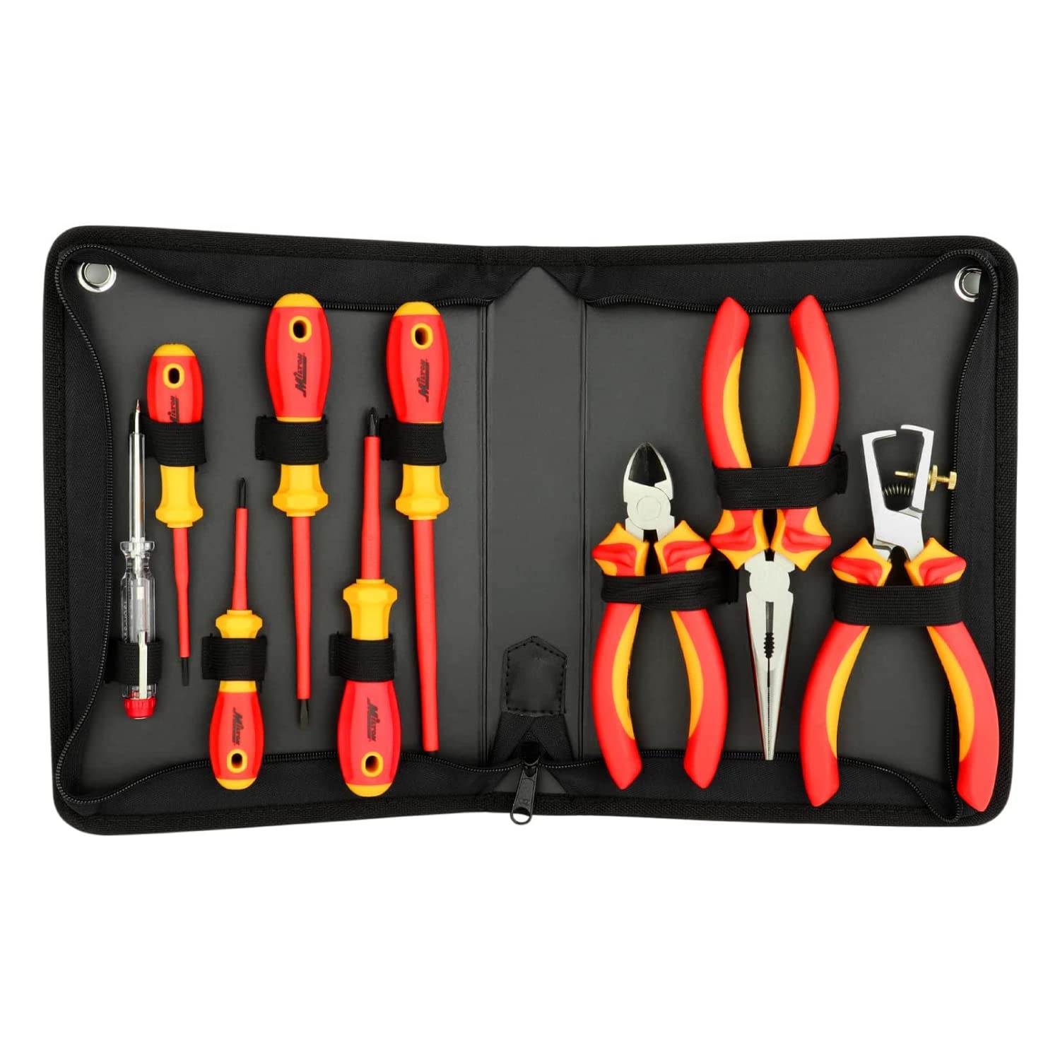 Kit d'outils isolés Milton 1305-EV-01 ensemble de 9 pièces en acier forgé