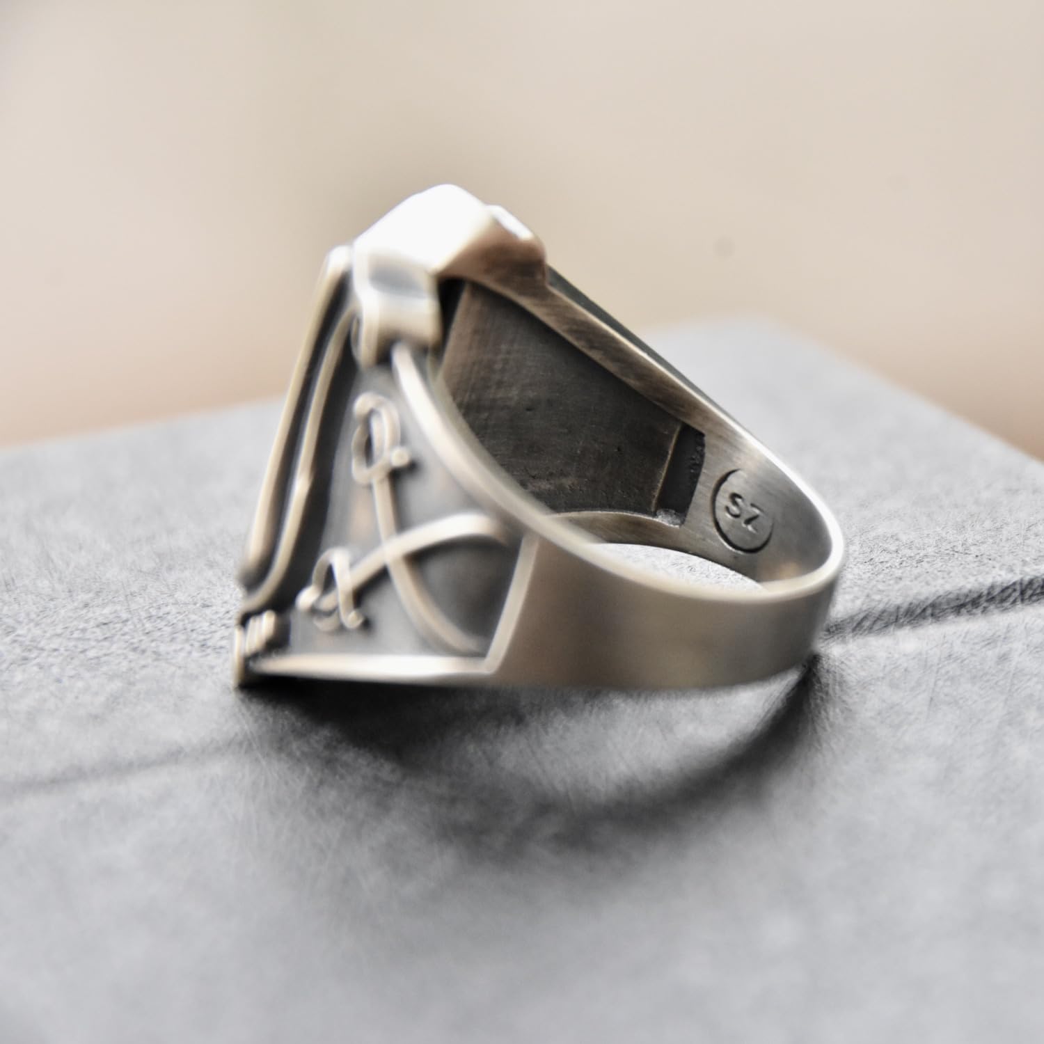 silverzone77 Freimaurer Templer Kreuz Rote Emaille Sterling Silber 925 Ringe Handmade Schmuck Juwelen