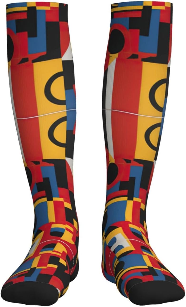 Knee-High Compression Socks,15-20 Mmhg,Suitable For Running,Flying,Traveling.