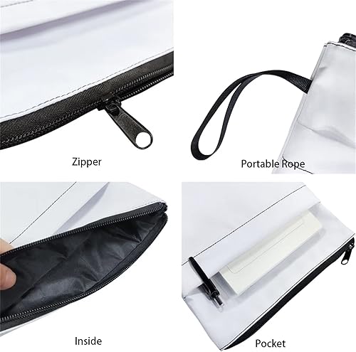 Miniatura 6 de doginthehole Fundas de libro con estampado de dinosaurios para amantes de los libros, funda con cremallera y bolsillo frontal, fundas protectoras de