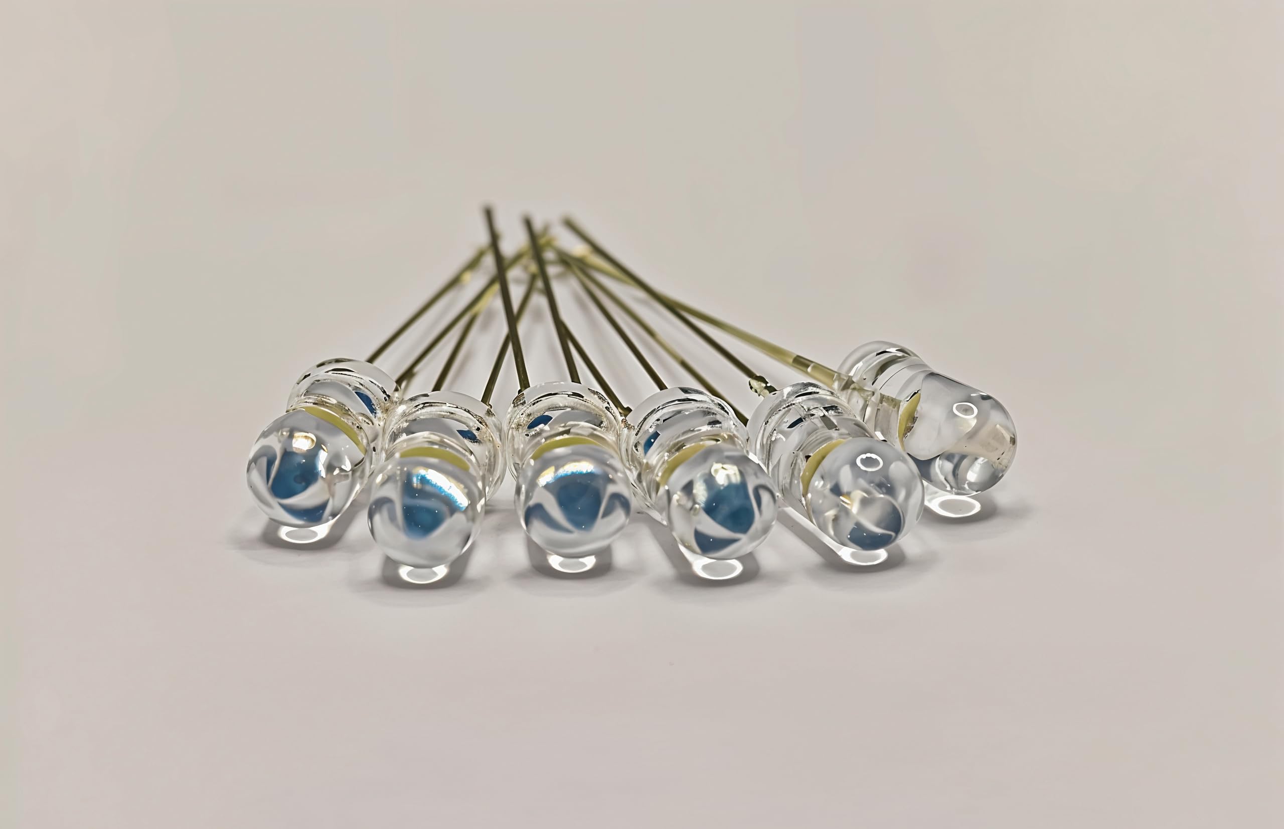 Lalitha Diffused 5mm LED diodes Low Voltage Diffused Diode for, Indicator Lights, Science Project Experiment LED Assortment Kit Electronics Components, (25pcs each color - Total 100 + 10free) - Image 2 thumbnail