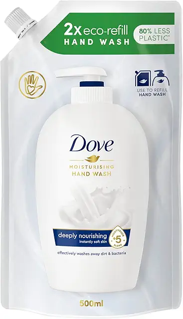 Dove Pflegende Hand-Waschlotion Reichhaltige Pflege Flüssigseife Nachfüllbeutel 500 ml