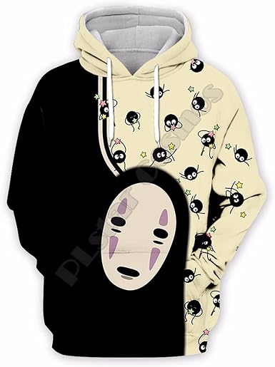 Amazon.com: Sudadera unisex con capucha 3D Totoro de moda Hip Hop Sudaderas  de manga larga con capucha y bolsillos grandes : Ropa, Zapatos y Joyería