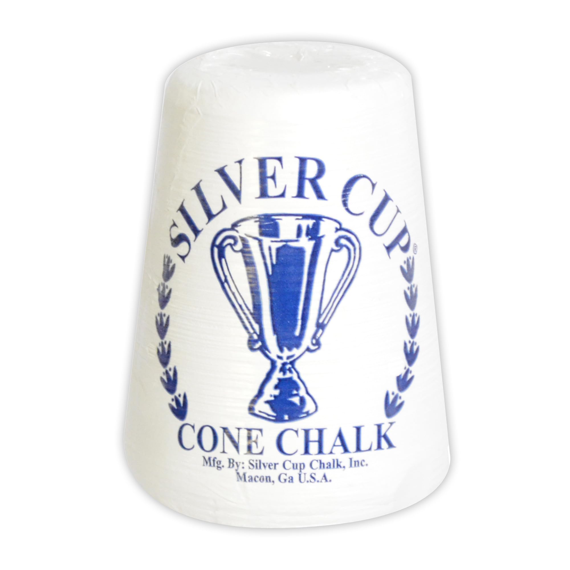 Hathaway Silver Cup Cone Talc Chalk, White
