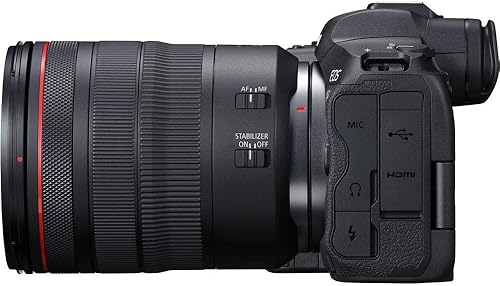 Miniatura 5 de Canon Cámara digital sin espejo EOS R5 con lente f/4L de 0.945-4.134 in (4147C013), tarjeta de memoria de 64GB, funda, software de foto Corel, 2