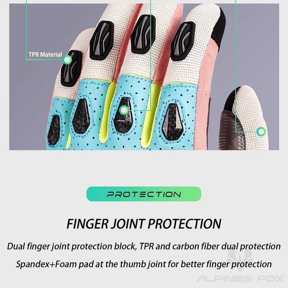 Guanti Moto Guanti da motociclista estivi uomo touchscreen for bicicletta motocross donna, guanti ciclismo, equitazione