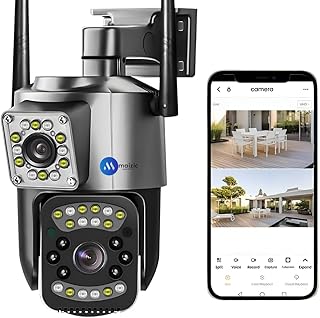 Maizic Smarthome Supercam 4G/5G SIM Outdoor CCTV Camera with Free Sim + 1 Month Data Plan | 5+5MP Dual LensScreen | IP66 W...