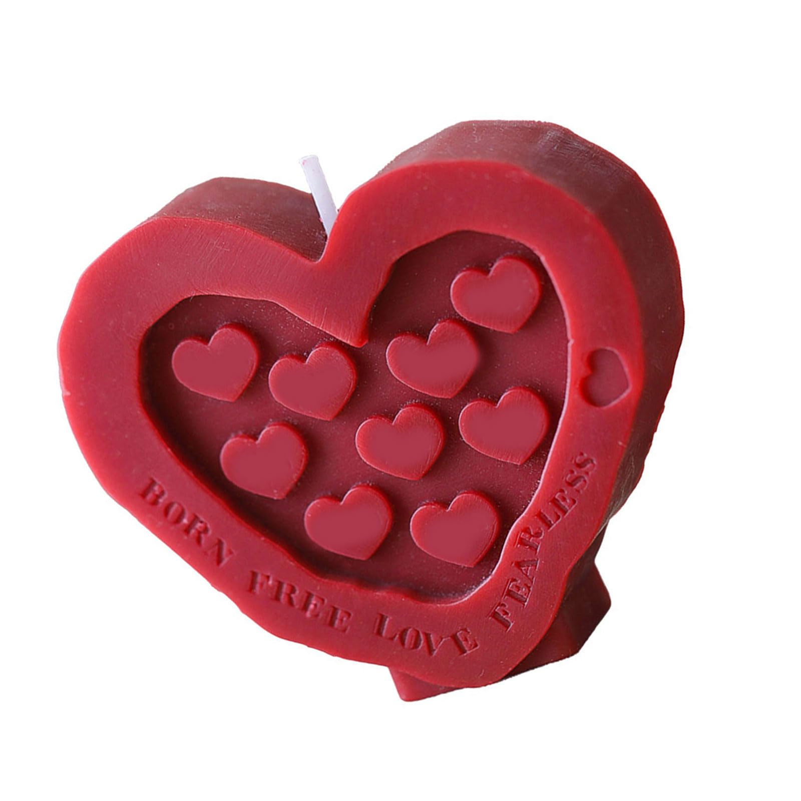 CAZSTYK Shape Scented Soy Wax Candled for Aromatherapys Stress Relief Home Decor Soys Waxes Decorative for Meditations Stress Relief Table Decorations Photo Props Heart Shape Scented