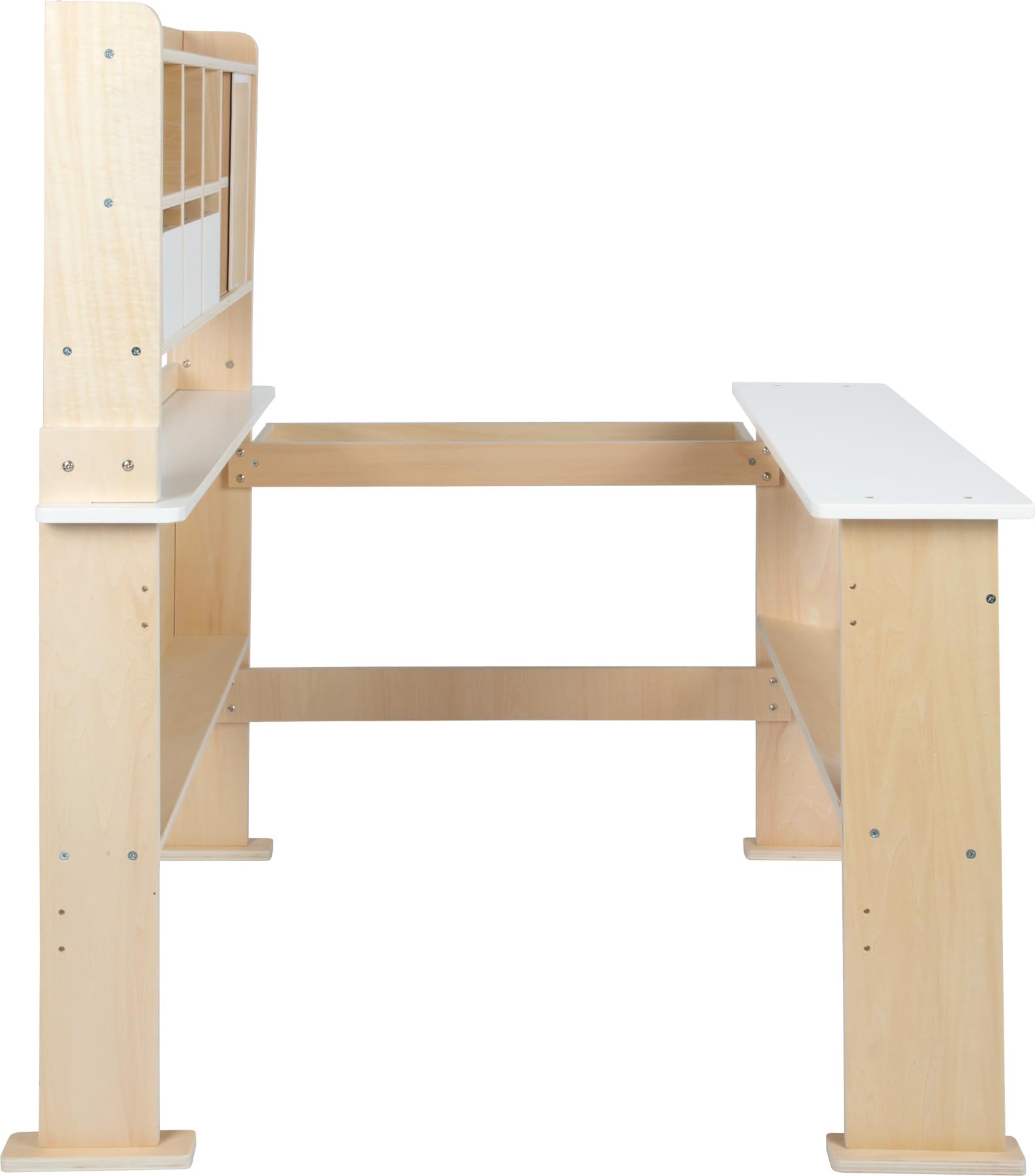 small foot Negozio in Legno, Negozio Classico con 3 cassetti e Porta Scorrevole, Gioco di Ruolo Creativo per Bambini dai 3 Anni, 12683