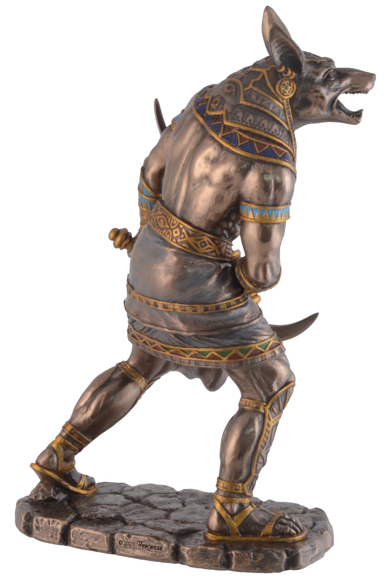 VOGLER Joh. Vogler GmbH Anubis Egyptian God of the Dead with Sickle Swords, Hand Bronzed/Coloured, by Veronese - Image 4