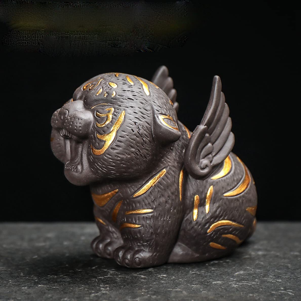 Creative Purple Sand Little Tiger Tea Pet Decoration Boutique Can Nourish Cute Tiger Tea Table Desktop Kung Fu Tea Set