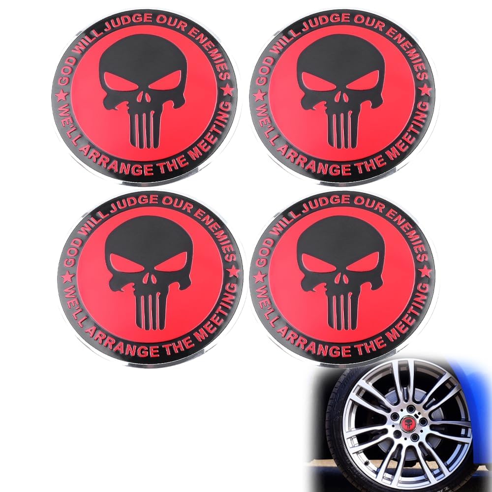 4 Pcs Car Wheel Center Hub Stickers for Chevrolet Orlando 2011-, Premium Auto Exterior Rim Styling Decoration Decals Replacement Parts,Red