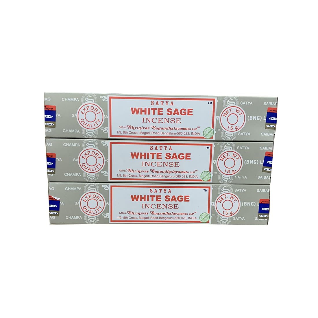 Giftlocaluk Clean, Herbal, Purifying Sage Smudge-Like Satya White Sage Incense Sticks - Purifying Smudge Alternative For Positive Energy (Pack Of 3 X 20 Sticks)