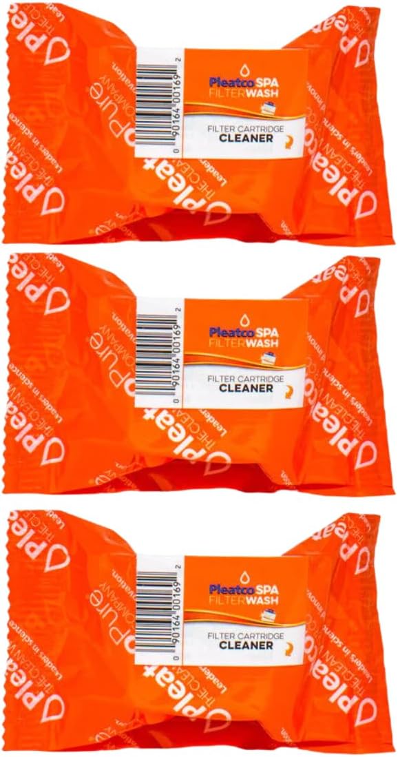 SPA Filter WASH - Hot Tub Filter Cartridge Cleaner Tablet by Pleatco (3)