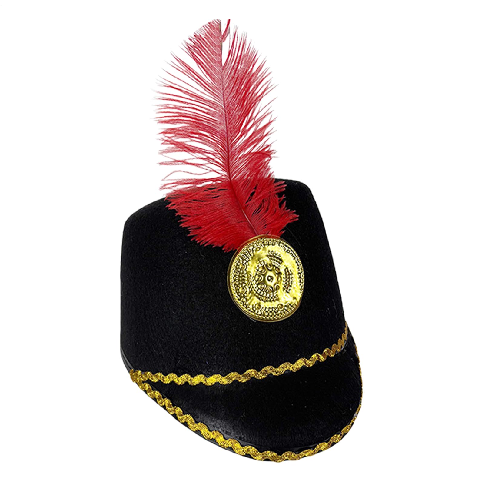 tulahkomen Marching Band Hat Adult Role Play Toy Soldier Hats Major Dress Nutcracker Cosplay Costume