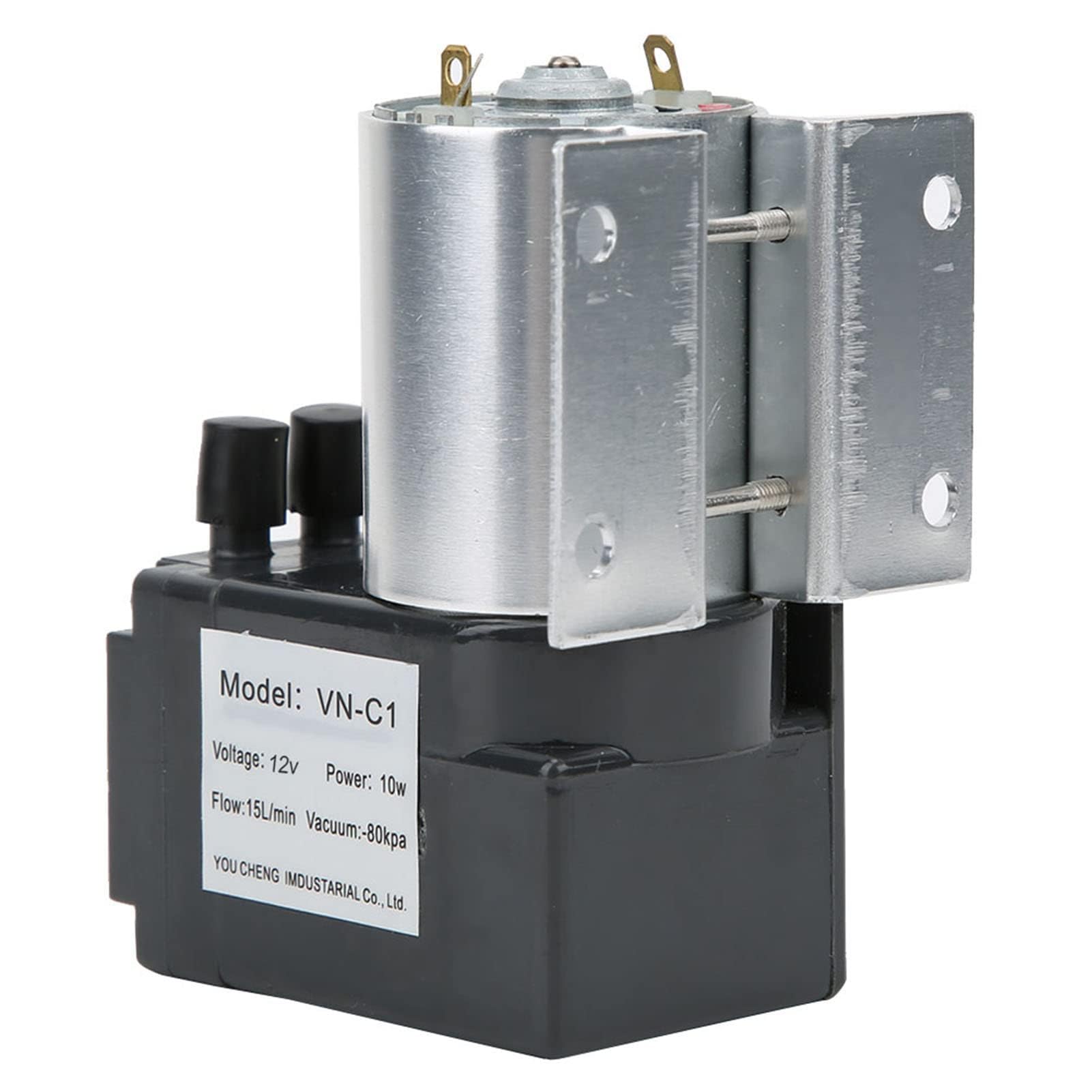 Vakuumpumpe, Unterdruckpumpe Elektrisch Vacuum Pump Saugpumpen mit Ständer -80 kPa 10 W DC24 V/DC12 V 15L / min (DC12V)