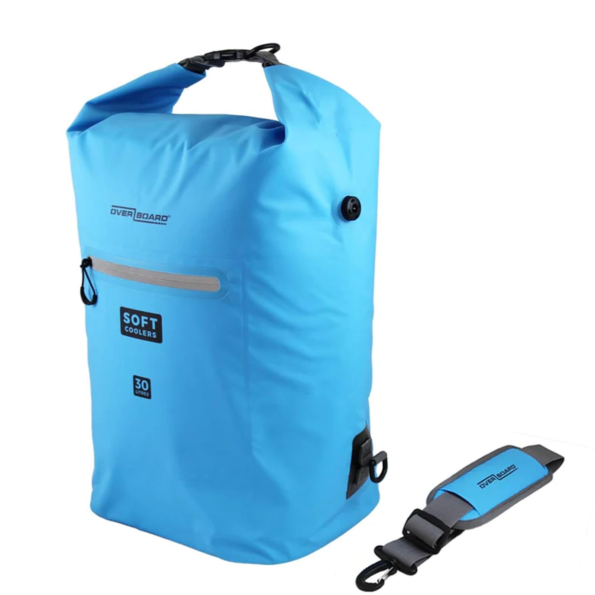 OverBoard Waterproof Soft Cooler Bag 30L – Leakproof Insulated Cooler with Shoulder Strap for Camping, Beach, Boating & Outdoor Adventures