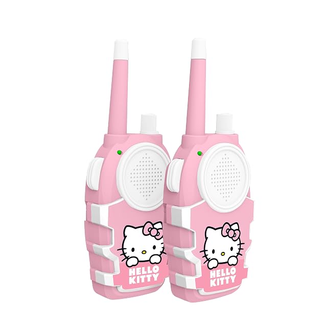 Foto 6 de 6 de Conjunto DE WALKIE TALKIES Hello Kitty INTERCOMUNICADORES A Pilas (NO Incluidas) Color Rosa Y Blanco